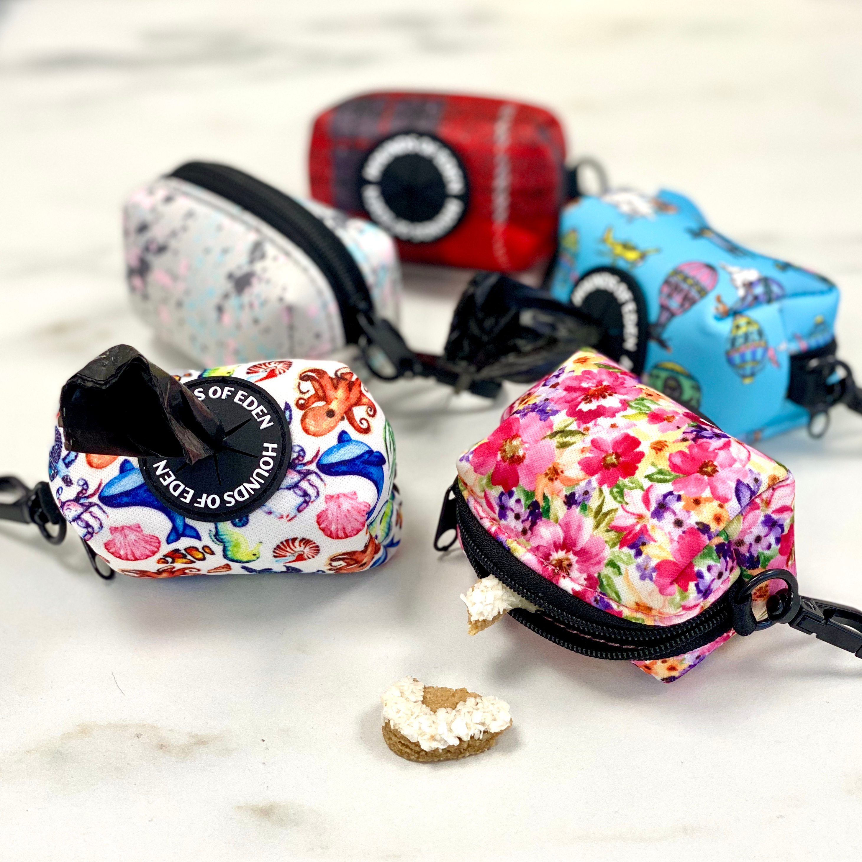 Soportes para bolsas de caca/golosinas