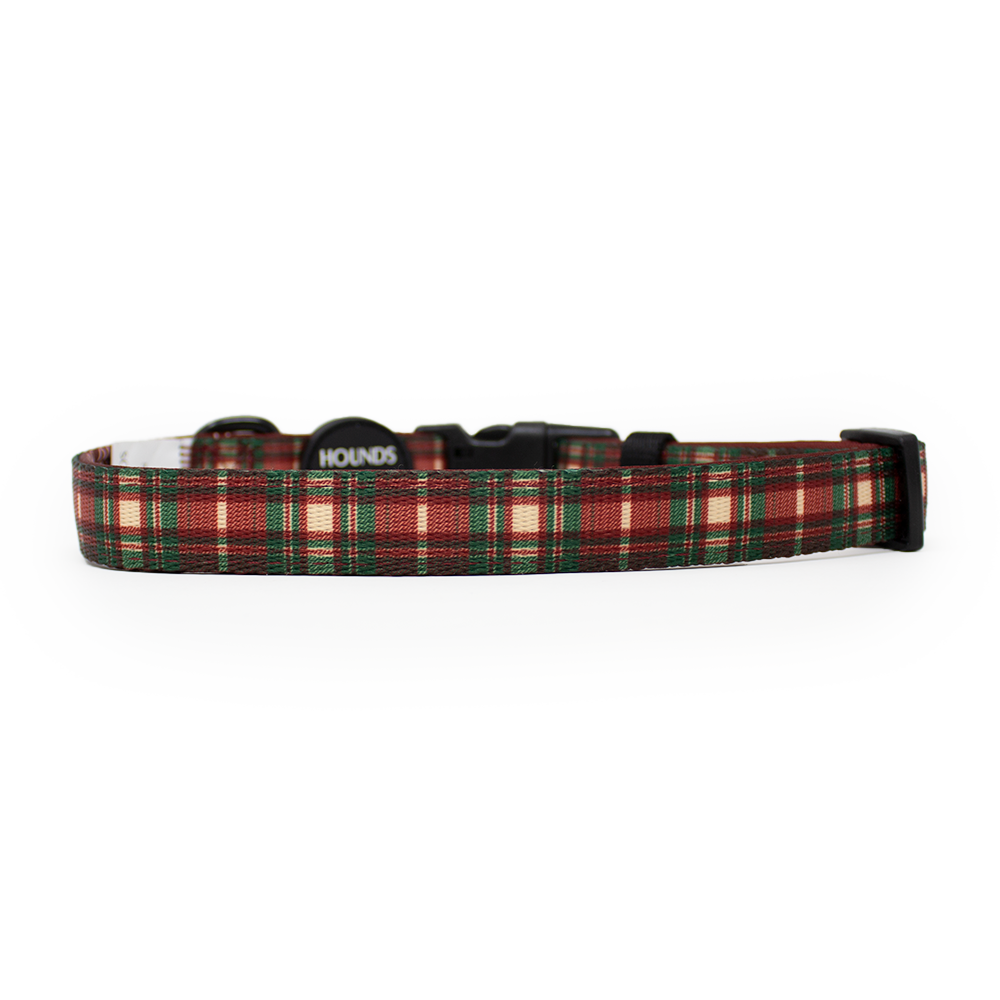 Tartan Me Up - Arnés para perros con diseño de tartán rojo y crema