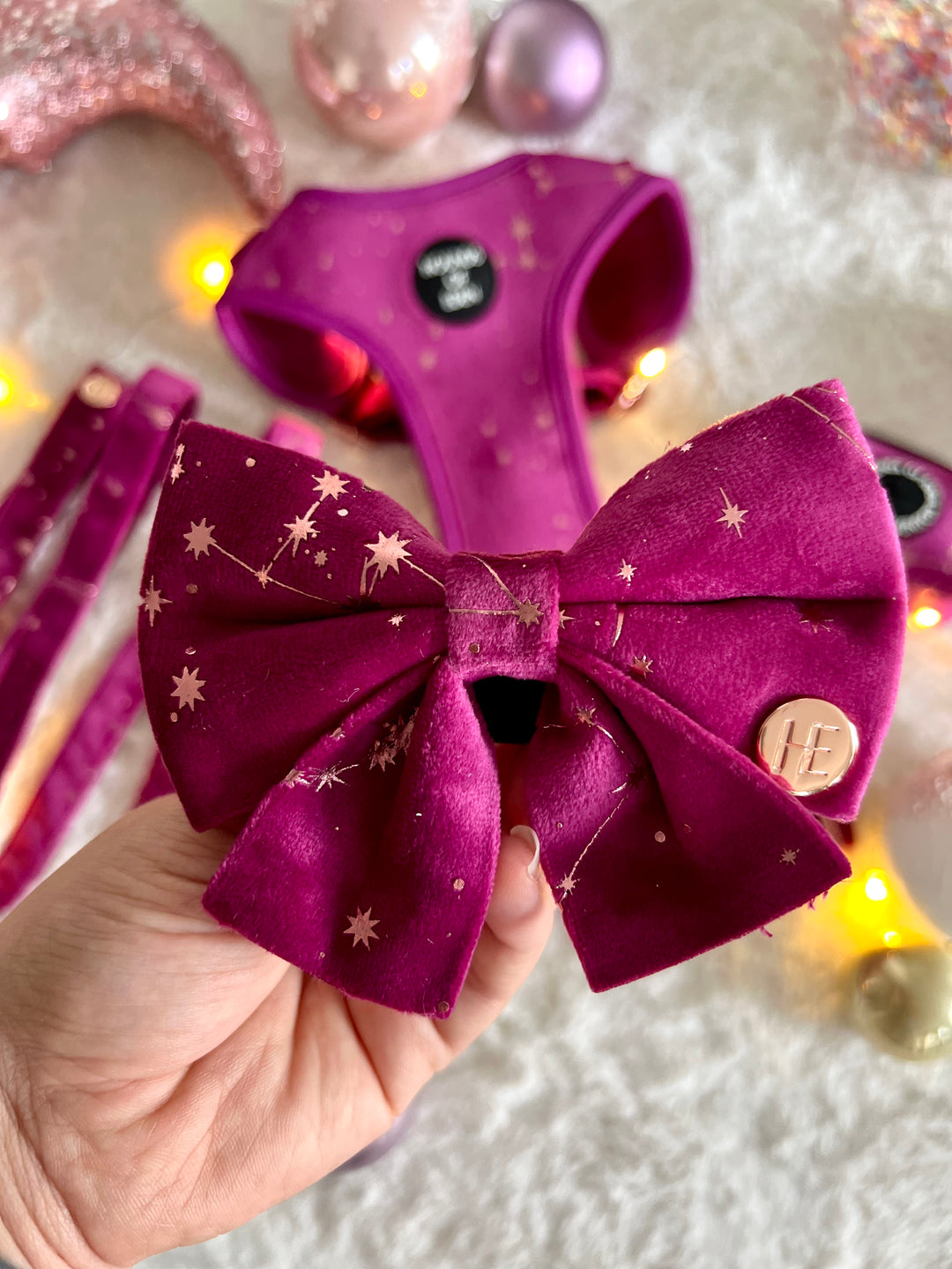 Magenta Sky Velvet Harness