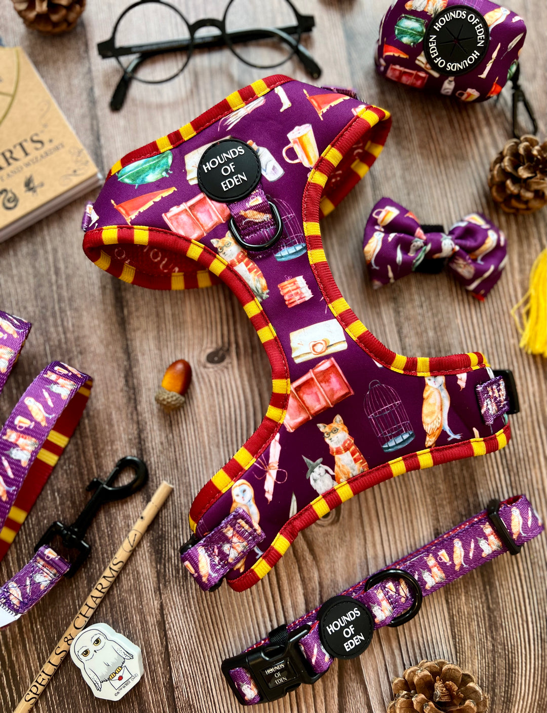 Harry Pawter Design Dog Collar