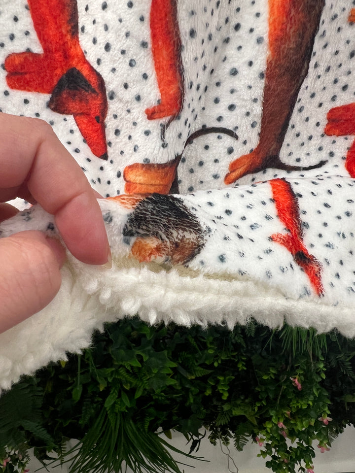 OUTLET- Sizzlin’ Sausages dog Snuggle Blanket