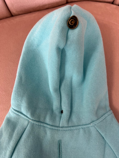 Outlet- SIZE SMALL DOG HOODIE - TEAL- 0090