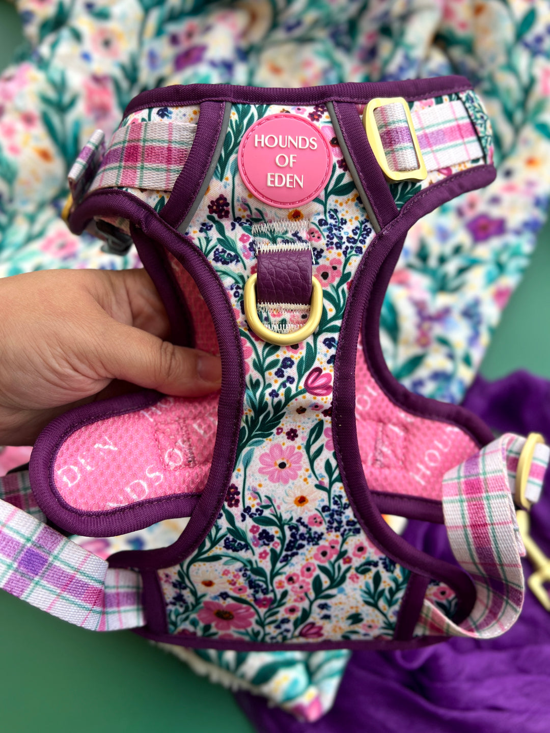 Patchy’s Plum Petals - Supaw Strong™ Dog Harness (XS-XL)