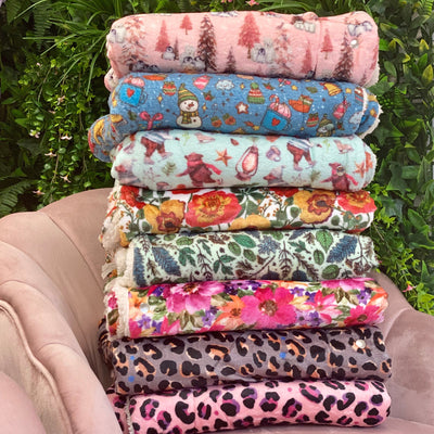 OUTLET - Blushing Leopard Snuggle Blanket