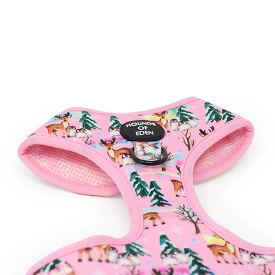 Aurora Nights - Pink Penguin Design Dog Collar