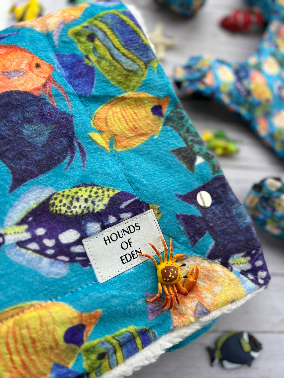Under the Sea Snuggle Blanket - With Poppers