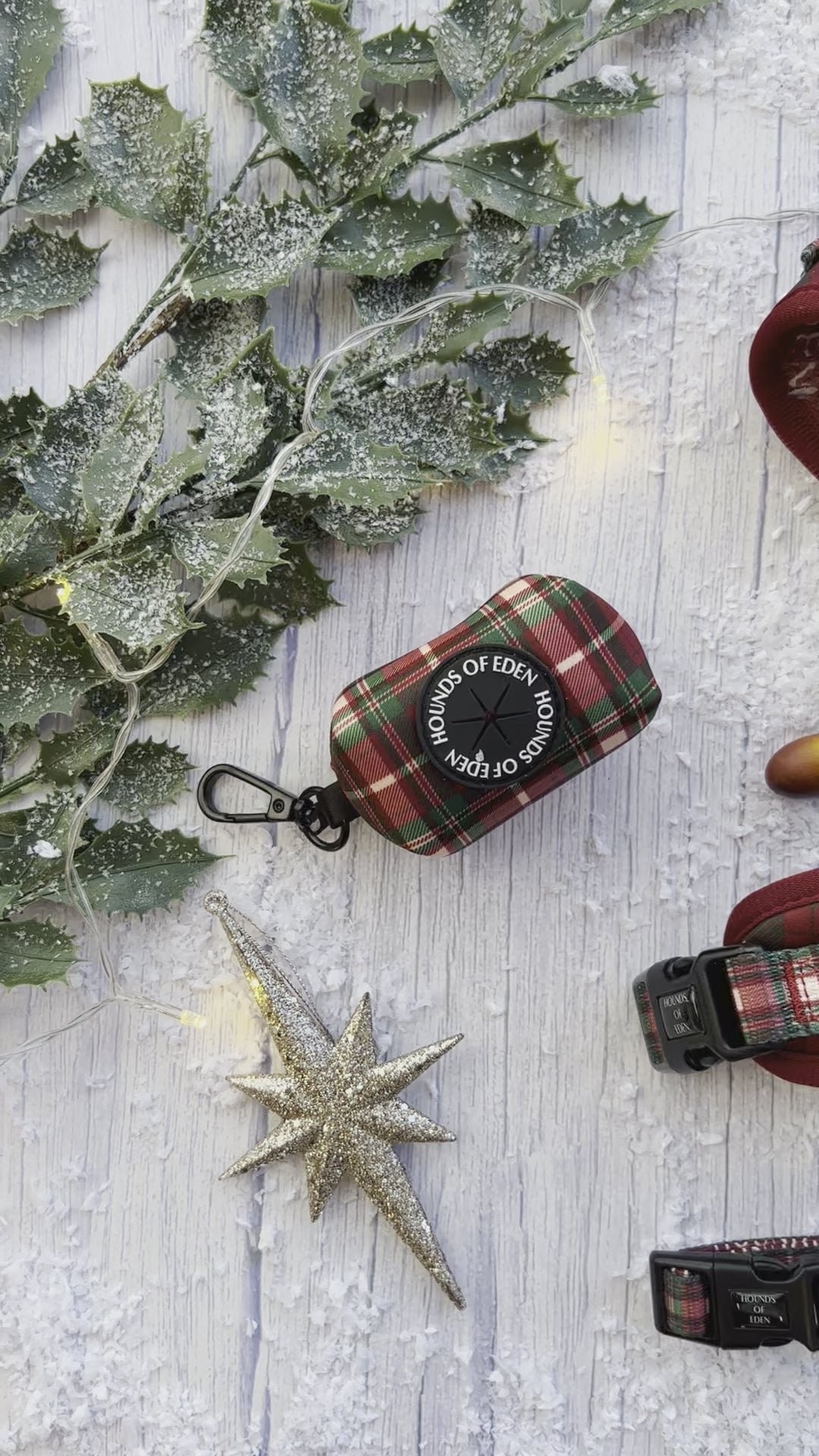 Tartan Me Up - Red & Cream Tartan Dog Snood