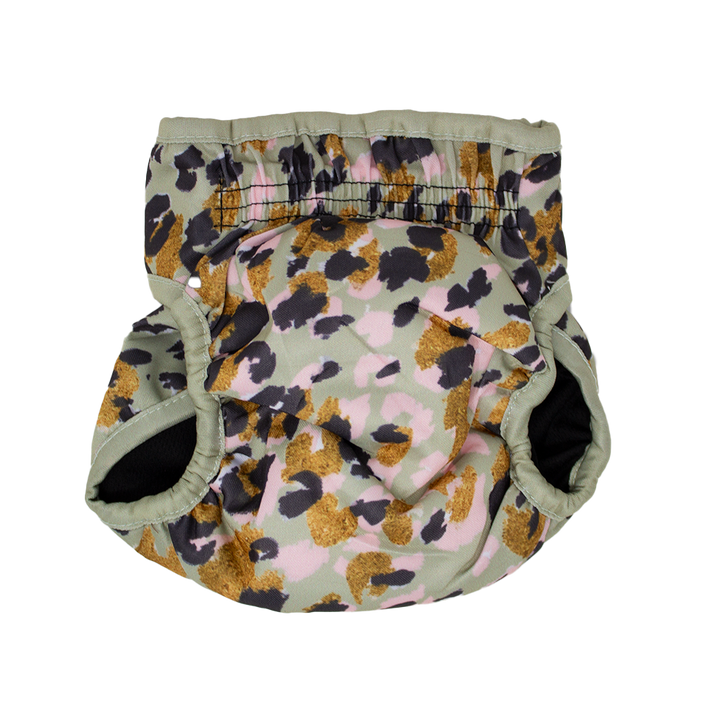 Sage Leopard Design Dog Season Hygiene Panties