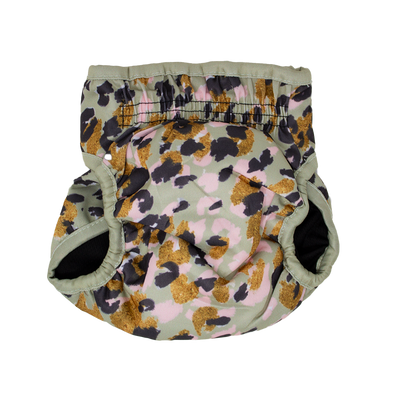 Sage Leopard Design Dog Season Hygiene Panties