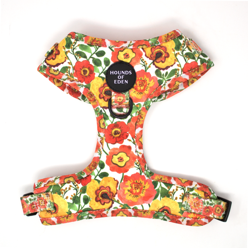 Autumn Blossom - Floral Poppy Dog Collar