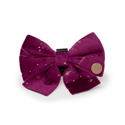 Magenta Sky Velvet Sailor Bow Tie