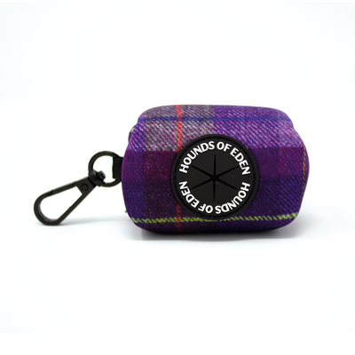 'Molly' - Purple tweed effect Poop/Treat Bag Holder