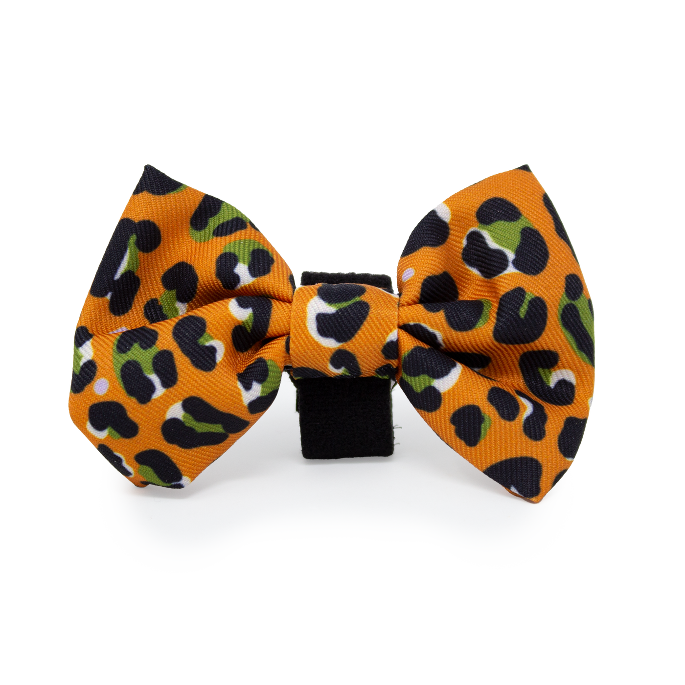 Burnt Orange Leopard Design Dog Collar