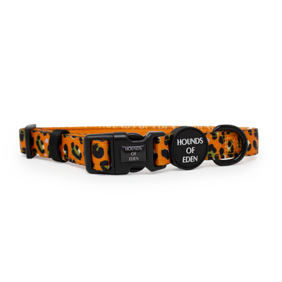 Burnt Orange Leopard Design Dog Harness