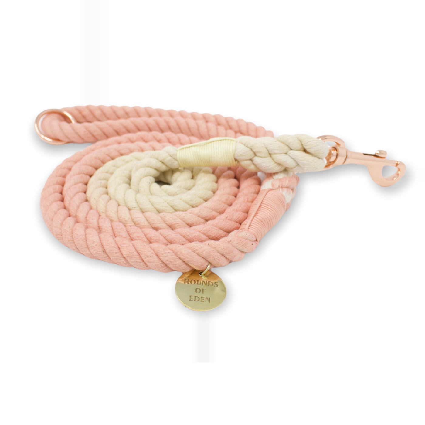 Peachy Pink & Nude Ombre Rope Lead