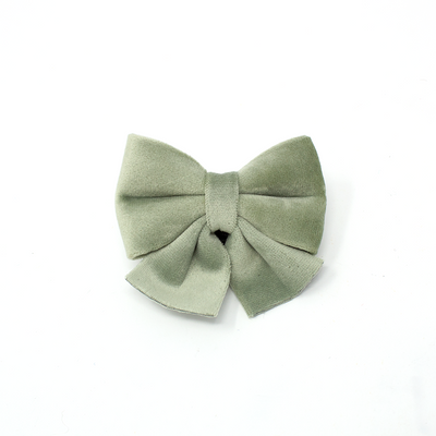 Sage Mist - Green Velvet Bow Tie