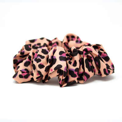 Blushing Leopard - Hair Scrunchie