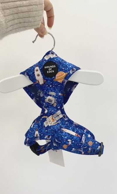 'Space Out' - Blue Starlight Space Pattern Dog Collar