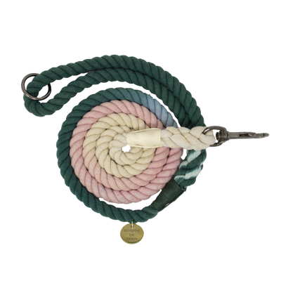 Green & Pink Ombre Rope Lead