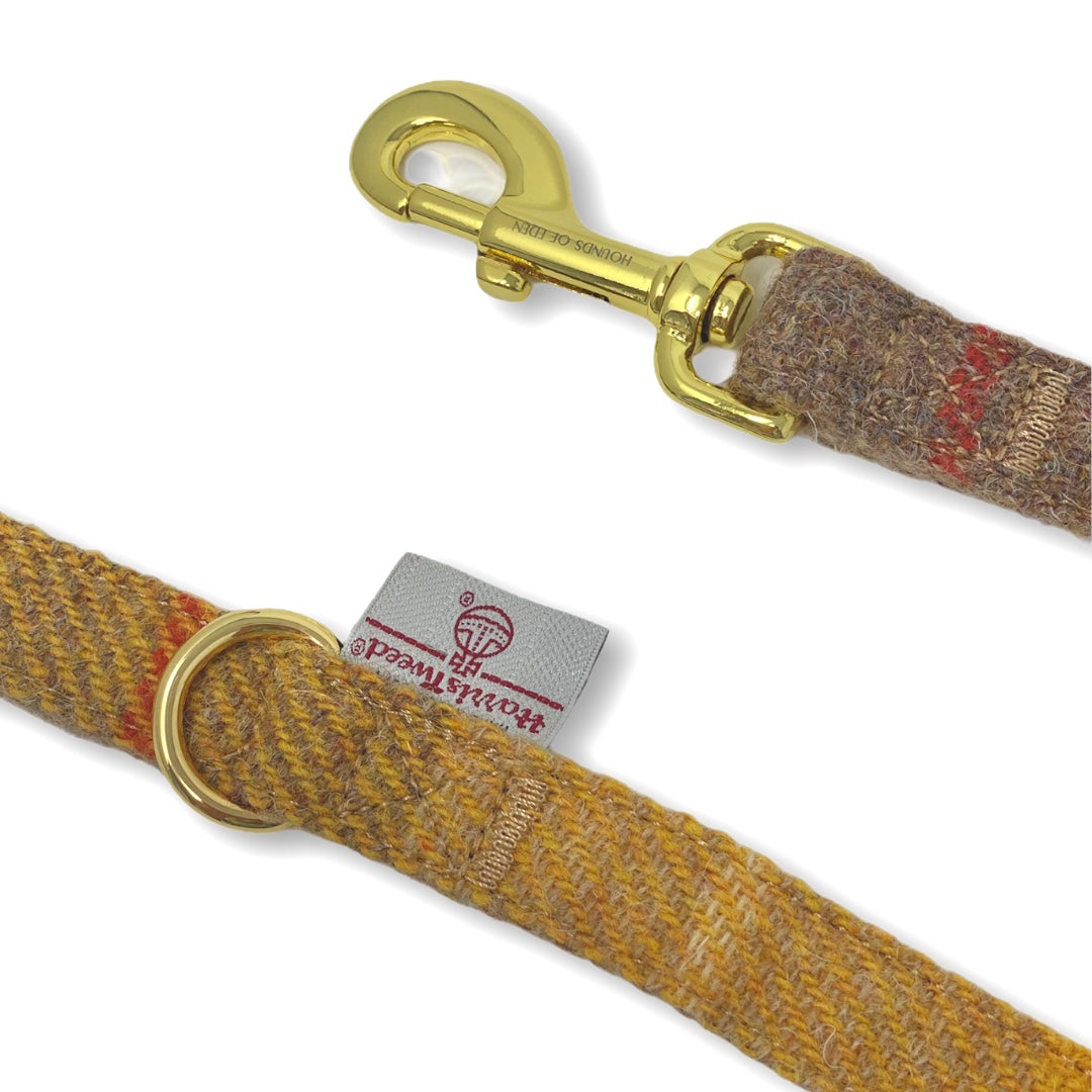 'Honey' Harris Tweed Dog Lead