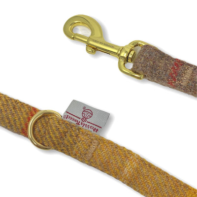 'Honey' Harris Tweed Dog Lead