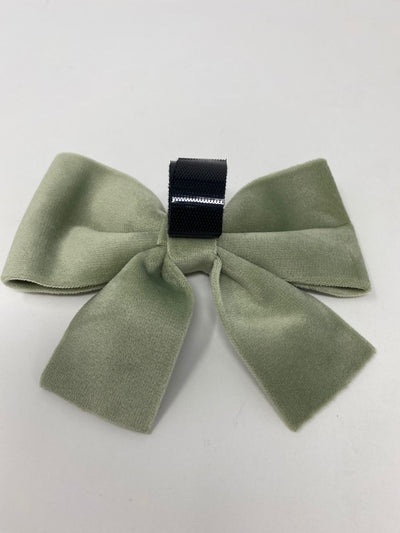 Outlet- MEDIUM SAGE MIST - GREEN VELVET BOW TIE - 0050