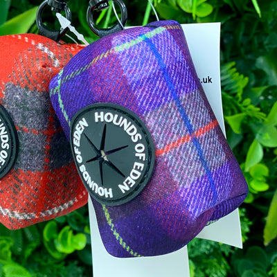 'Molly' - Purple tweed effect Poop/Treat Bag Holder