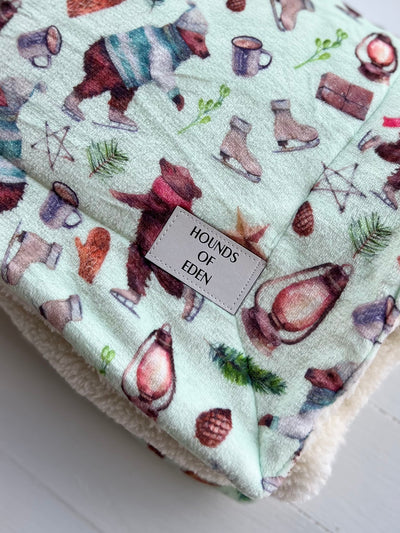 Teddy it's Cold Outside Snuggle Blanket- No Poppers