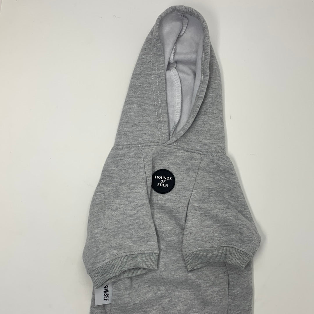 OUTLET-LARGE DOG HOODIE - GREY-0103