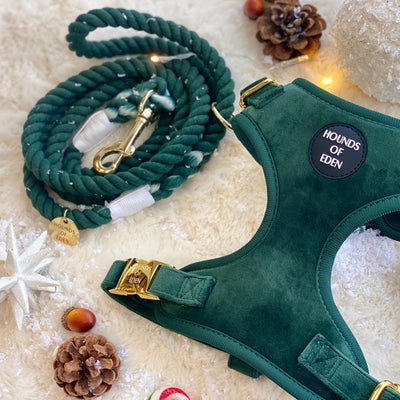 Olive Green Velvet Collar