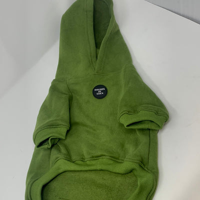 OUTLET-EXTRA LARGE DOG HOODIE-OLIVE GREEN-0152