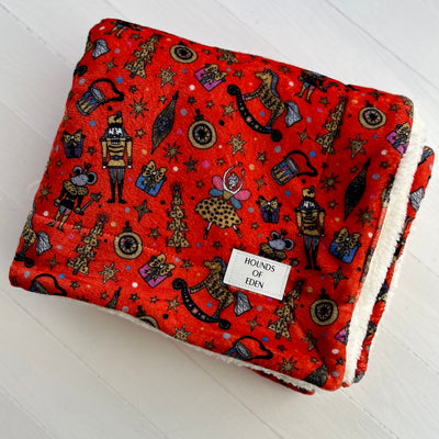 Foxy Nutcracker Snuggle Blanket- No Poppers