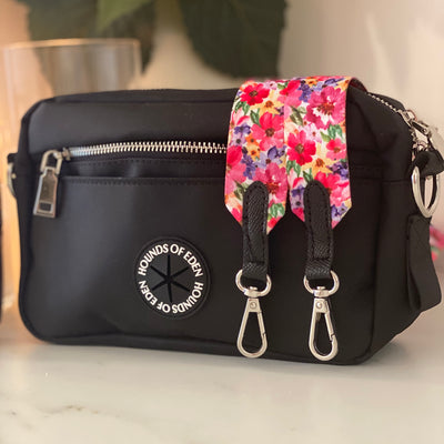 Ulti-Mate Dog Walking Bag - Black - Silver Hardware