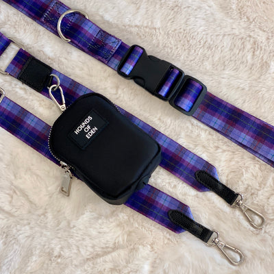 Ulti-Mate Dog Walking Bag - Black - Silver Hardware