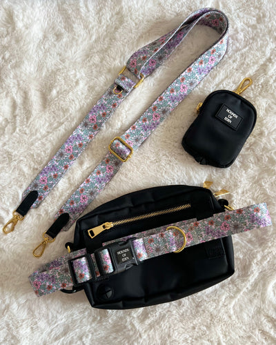 Ulti-Mate Dog Walking Bag - Black - Gold Hardware