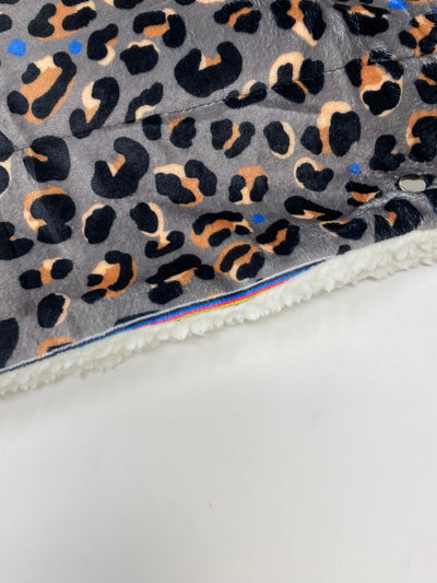 Outlet - STEEL LEOPARD SNUGGLE BLANKET - 0009