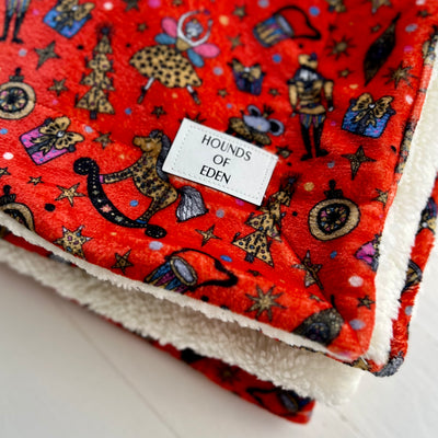 Foxy Nutcracker Snuggle Blanket- No Poppers