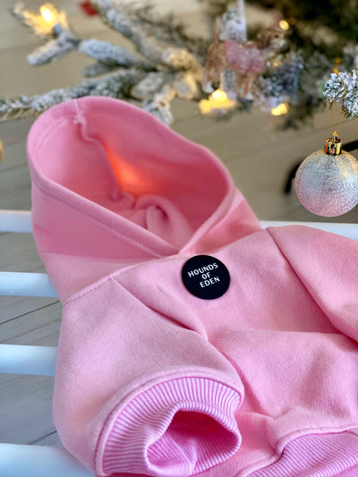 Dog Hoodie - Light Pink