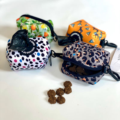 'Spot the Dog' - Black, Blue & Pink Poop/Treat Bag Holder