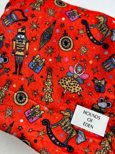 Foxy Nutcracker Snuggle Blanket- No Poppers
