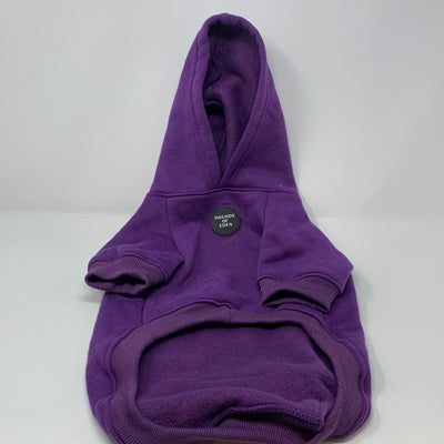 OUTLET-LARGE PURPLE DOG HOODIE-0160