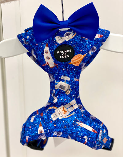 'Space Out' - Starlight Blue Space Pattern Dog Harness