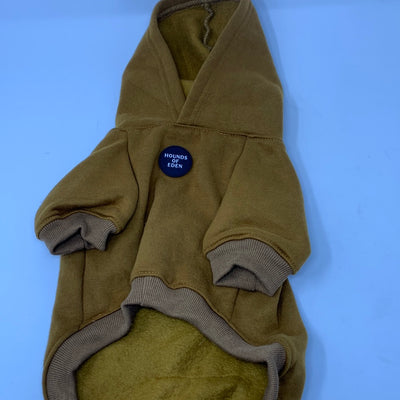 OUTLET-LARGE DOG HOODIE-BROWN-0170