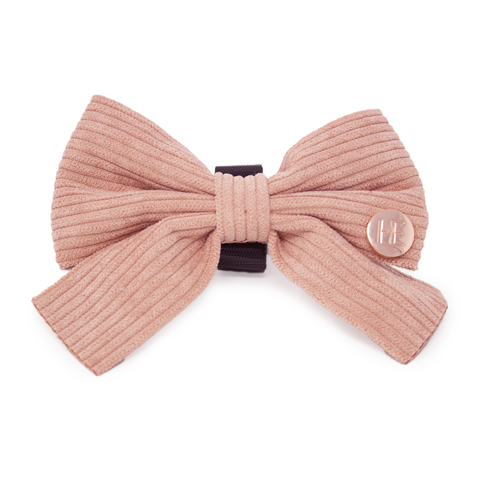 Peach Schnapps - Pink Corduroy Sailor Bow Tie