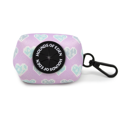 Don’t Go Barking My Heart - Pink and Teal Hearts Dog Collar