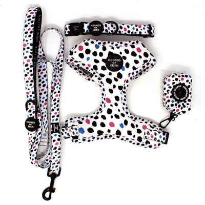 'Spot the Dog' - Black, Blue & Pink Poop/Treat Bag Holder