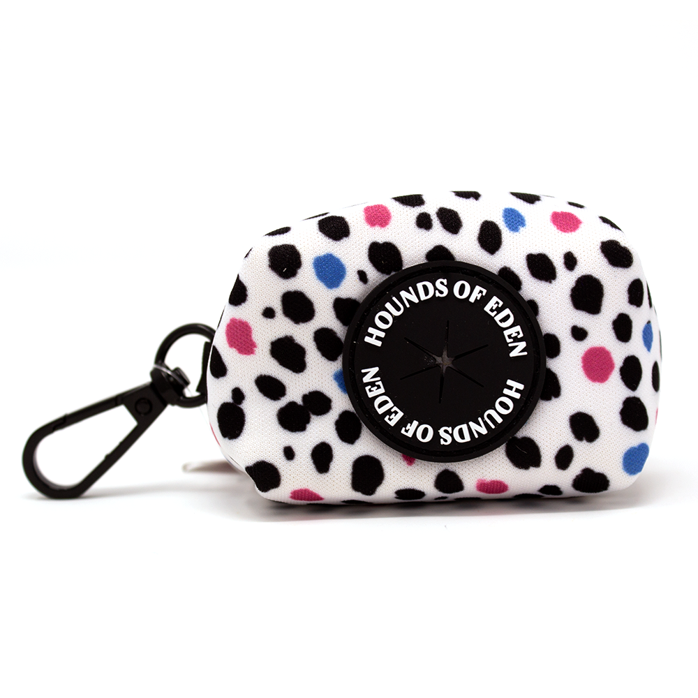 'Spot the Dog' - Black, Blue & Pink Poop/Treat Bag Holder