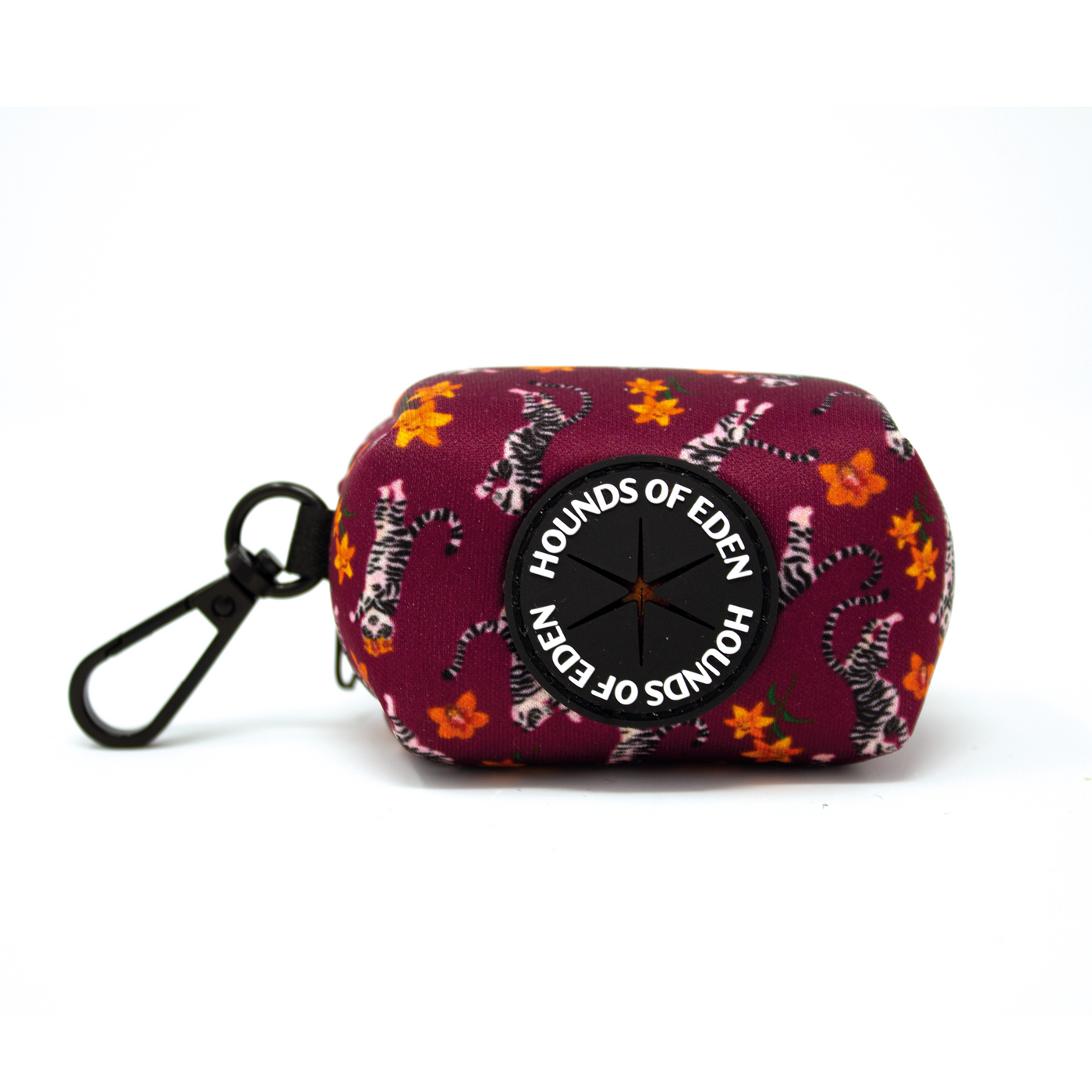 'Tiger Lily' - Magenta Pink Tiger Pattern Poop/Treat Bag Holder